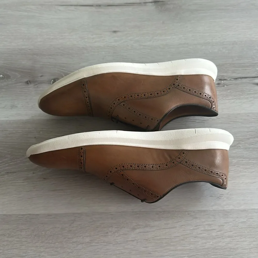 Johnston & Murphy Hennings Cap‎ Toe Oxfords Tan 11.5 NWT WITHOUT BOX
